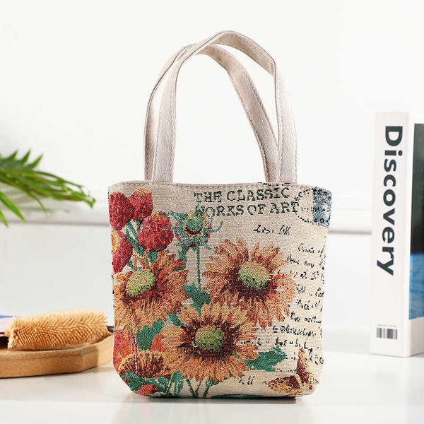 new women's shoulder bag french oil painting sunflower letter canvas bag high capacity student tote bag
new women's shoulder bag french oil painting sunflower letter canvas bag high capacity student tote bag