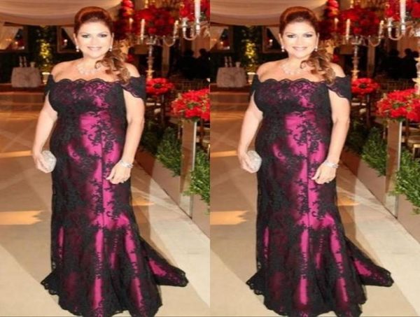 elegant off the shoulder black lace mother of the bride dresses mermaid long evening party gowns wedding guests dress plus size gr8038136, Black;red
elegant off the shoulder black lace mother of the bride dresses mermaid long evening party gowns wedding guests dress plus size gr8038136, Black;red