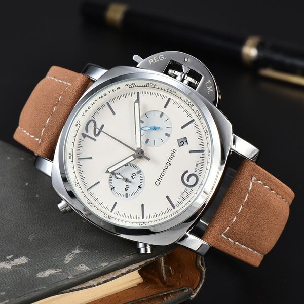 wristwatches for men 2023 new mens watches five stitches all dial work quartz watch italy luxury brand chronograph clock leather and steel b, Slivery;brown
wristwatches for men 2023 new mens watches five stitches all dial work quartz watch italy luxury brand chronograph clock leather and steel b, Slivery;brown