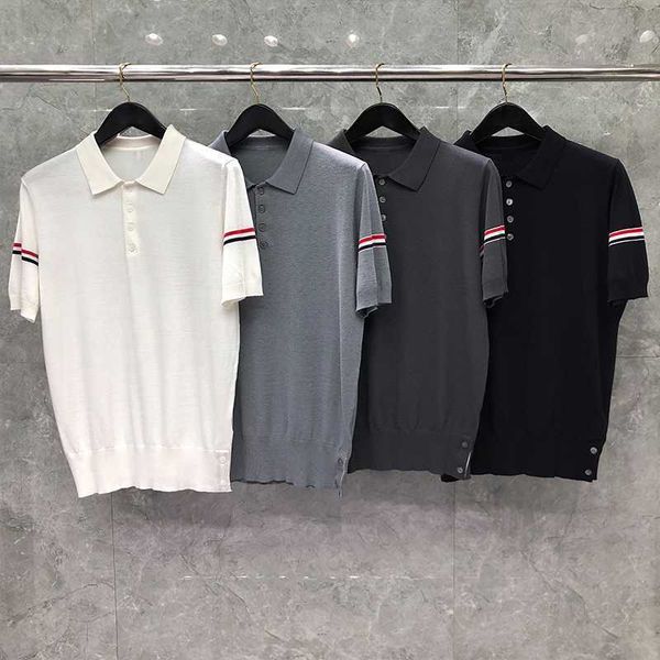 tb thom sweater t-shirt men s 2023 knitted summer short sleeve tee shirt casua elasticity korean designer t-shirt, White;black
tb thom sweater t-shirt men s 2023 knitted summer short sleeve tee shirt casua elasticity korean designer t-shirt, White;black