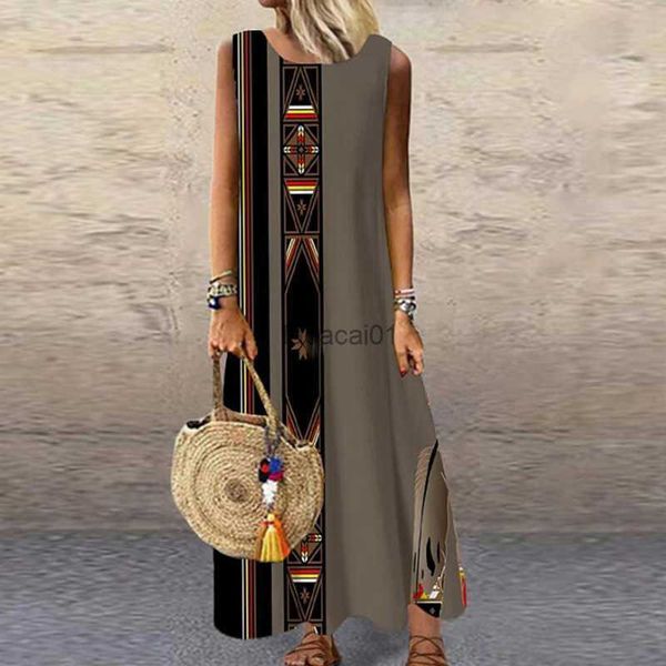 vintage floral printed maxi dresses women summer sleeveless sundress loose casual beach long dress ladies bohemia party vestidos l230621, Black;gray
vintage floral printed maxi dresses women summer sleeveless sundress loose casual beach long dress ladies bohemia party vestidos l230621, Black;gray