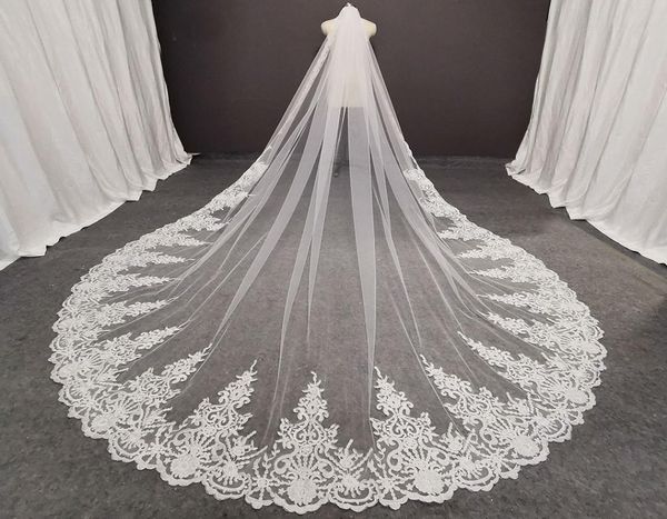 real pos long lace bridal veil with comb 3 meters 1 layer cathedral white iovry veil wedding accessories6248249, Black
real pos long lace bridal veil with comb 3 meters 1 layer cathedral white iovry veil wedding accessories6248249, Black