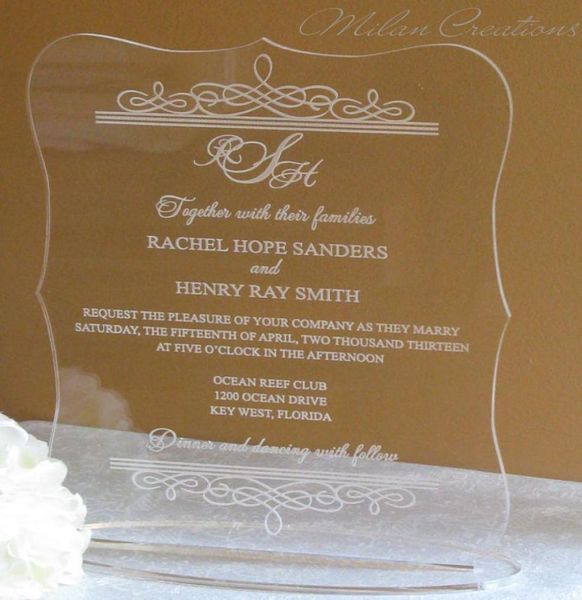2016 selling acrylic clear wedding invitations cardwedding invitesacrylic wedding invitationsyha16035072837, Black
2016 selling acrylic clear wedding invitations cardwedding invitesacrylic wedding invitationsyha16035072837, Black