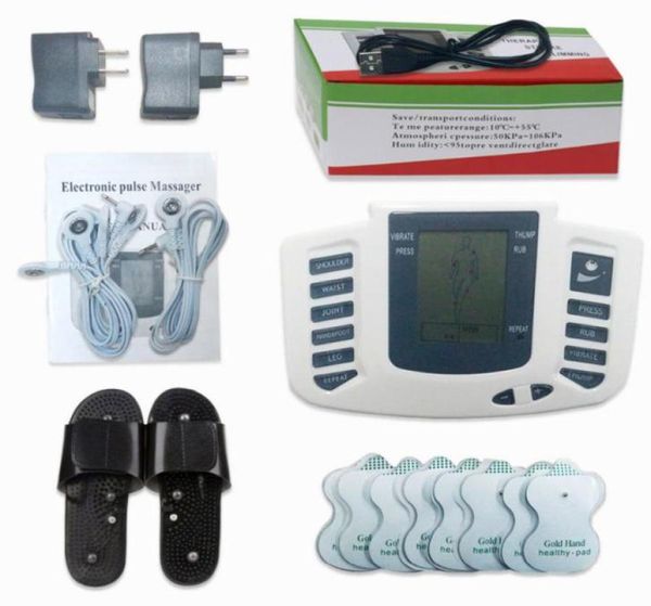 electrical stimulator full body relax muscle digital massager pulse tens acupuncture with therapy slipper 16 pcs electrode pad6193543
electrical stimulator full body relax muscle digital massager pulse tens acupuncture with therapy slipper 16 pcs electrode pad6193543