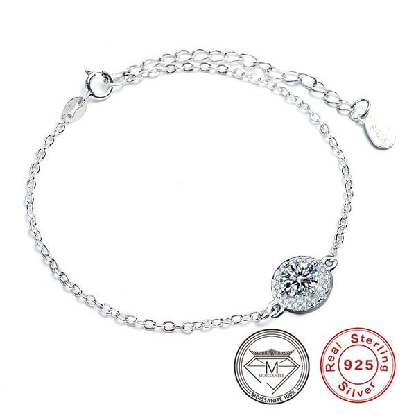925 sterling silver 0.5ct gra moissanite bracelet chain for women platinum plated luxury wrist bracelets jewelry, Black
925 sterling silver 0.5ct gra moissanite bracelet chain for women platinum plated luxury wrist bracelets jewelry, Black