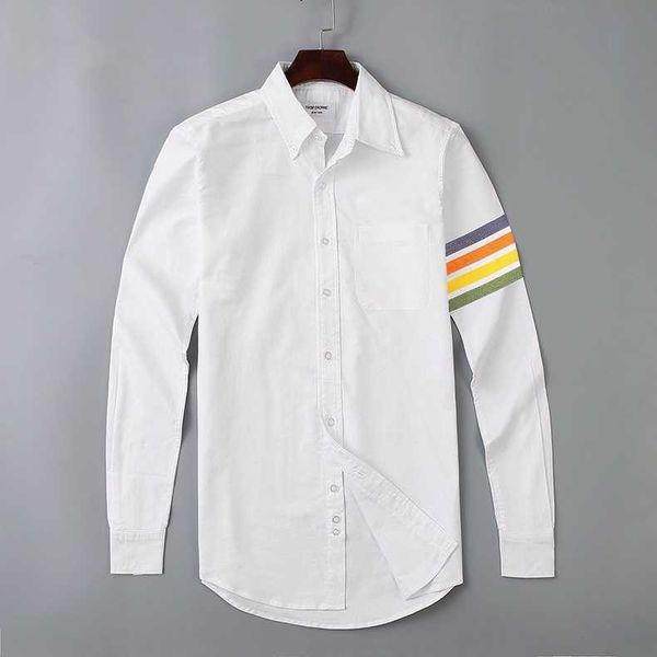 2023 fashion tb thom brand shirts men slim white multicolor sleeve casual shirt turn down collar oxford solid men's clothing, White;black
2023 fashion tb thom brand shirts men slim white multicolor sleeve casual shirt turn down collar oxford solid men's clothing, White;black