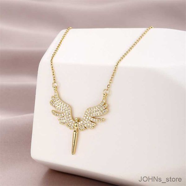 pendant unique women's fashion angel wings pendant necklace girls luxury jewelry birthday valentine's day perfect gift r230829, Silver
pendant unique women's fashion angel wings pendant necklace girls luxury jewelry birthday valentine's day perfect gift r230829, Silver