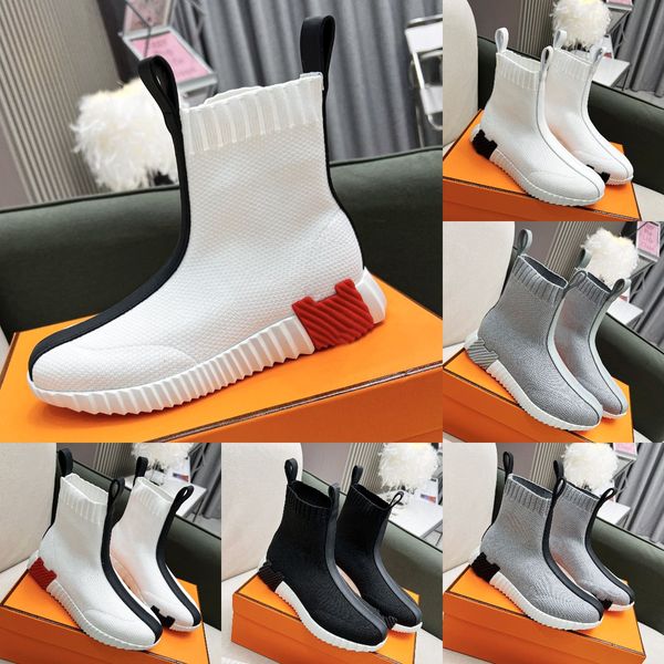 bouncing sneaker boots designer knit calfskin casual shoes women men mesh sneaker rubber platform quality boot shoe, Black
bouncing sneaker boots designer knit calfskin casual shoes women men mesh sneaker rubber platform quality boot shoe, Black