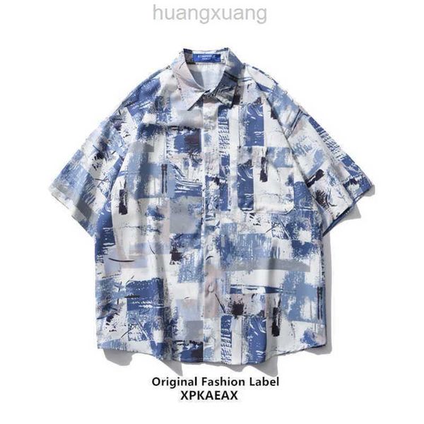 men polo original fashion brand hawaiian style beach shirt retro china-chic thin ruffian handsome loose shirt men ins, White;black
men polo original fashion brand hawaiian style beach shirt retro china-chic thin ruffian handsome loose shirt men ins, White;black