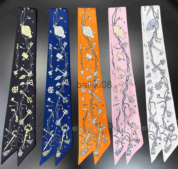 scarves 2023 new design key women scarf luxury brand silk scarf fashion headband foulard skinny hair bag scarves neckerchief j230703, Blue;gray
scarves 2023 new design key women scarf luxury brand silk scarf fashion headband foulard skinny hair bag scarves neckerchief j230703, Blue;gray