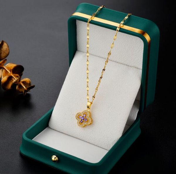 fashion classic clover necklace charm 18k gold plated stainless steel for women&girl valentine's engagement designer jewelry gift, Silver
fashion classic clover necklace charm 18k gold plated stainless steel for women&girl valentine's engagement designer jewelry gift, Silver