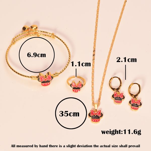 earrings necklace selead design european and american fashion girl cartoon cute millet mouse 4 pieces jewelry set 230703, Silver
earrings necklace selead design european and american fashion girl cartoon cute millet mouse 4 pieces jewelry set 230703, Silver