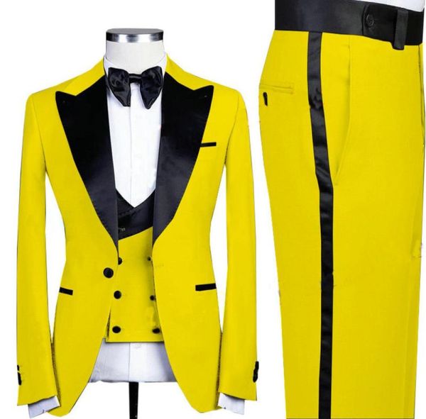 men039s 3 piece suit yellow party one button peaked lapel prom tuxedo slim fit for groom wedding suits for men blazervestpant5634016, Black;gray
men039s 3 piece suit yellow party one button peaked lapel prom tuxedo slim fit for groom wedding suits for men blazervestpant5634016, Black;gray