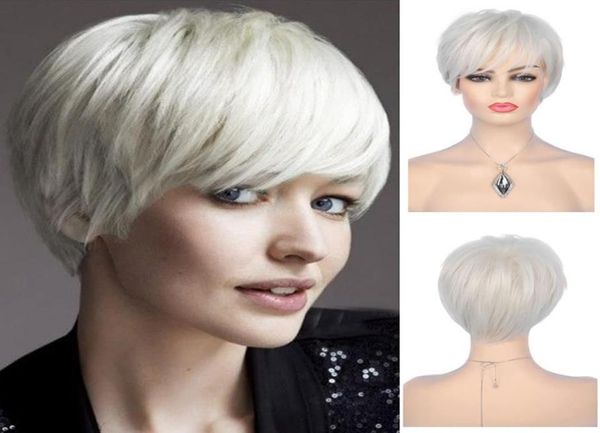 short blond wigs for women pixie cut layered wig with bangs synthetic heat resistant halloween cosplay hair wig6128154, Black
short blond wigs for women pixie cut layered wig with bangs synthetic heat resistant halloween cosplay hair wig6128154, Black
