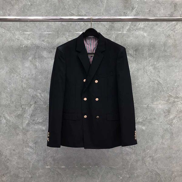tb thom men s blazer autumn winter fashion brand men suit jackets classic gold buttons double breasted thin wool coat blazer, White;black
tb thom men s blazer autumn winter fashion brand men suit jackets classic gold buttons double breasted thin wool coat blazer, White;black