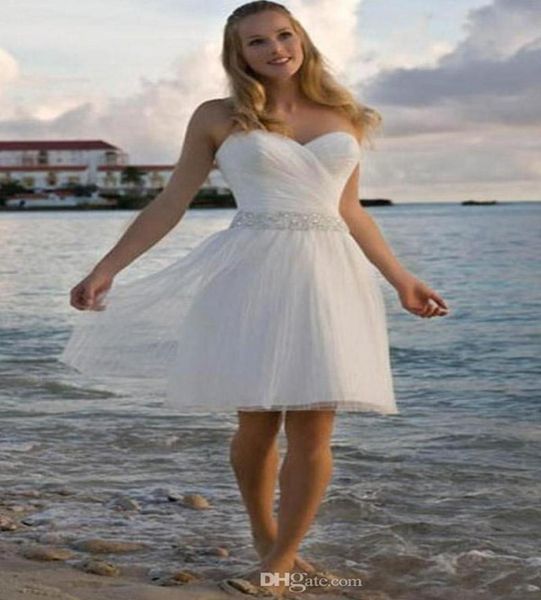 2019 new sweetheart rhinestone tulle short casual beach wedding dresses bridal gown 0362375296, White
2019 new sweetheart rhinestone tulle short casual beach wedding dresses bridal gown 0362375296, White