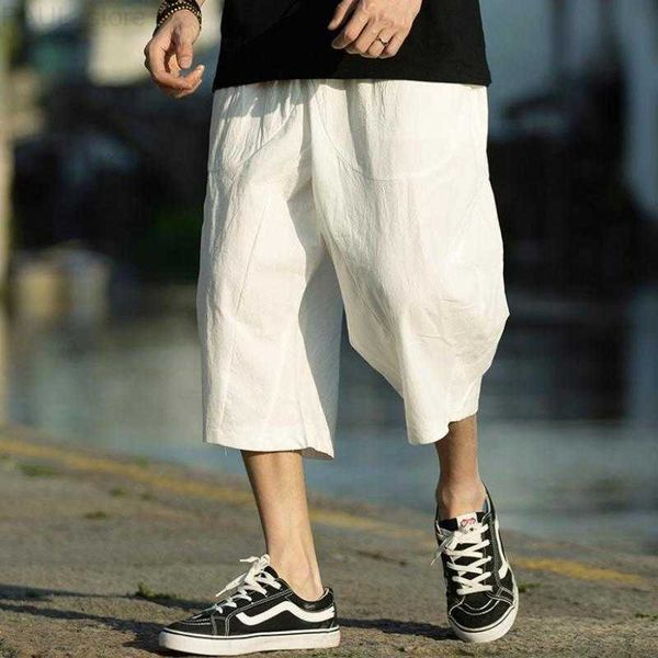 shorts summer original chinese style cropped trousers cotton and loose linen joggers new men's solid flax short pants l230703, White;black
shorts summer original chinese style cropped trousers cotton and loose linen joggers new men's solid flax short pants l230703, White;black