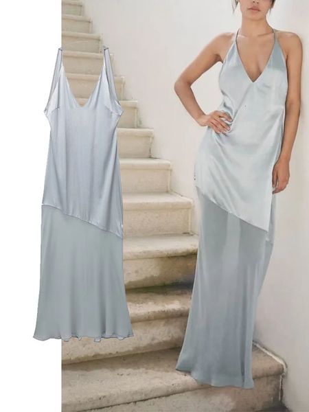 basic casual dresses traf 2023 woman backless long dres summer evening party off shoulder halter satin 230701, Black;gray
basic casual dresses traf 2023 woman backless long dres summer evening party off shoulder halter satin 230701, Black;gray