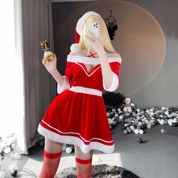 set erotic lingerie cute christmas suit tube uniform temptation anime cosplay costumes hollow outfits santa red dresshkd230703, Black;white
set erotic lingerie cute christmas suit tube uniform temptation anime cosplay costumes hollow outfits santa red dresshkd230703, Black;white