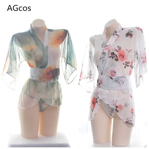 set agcos original design japanese printed kimono cosplay costume woman translucent nightdress cosplayhkd230703, Black;white
set agcos original design japanese printed kimono cosplay costume woman translucent nightdress cosplayhkd230703, Black;white