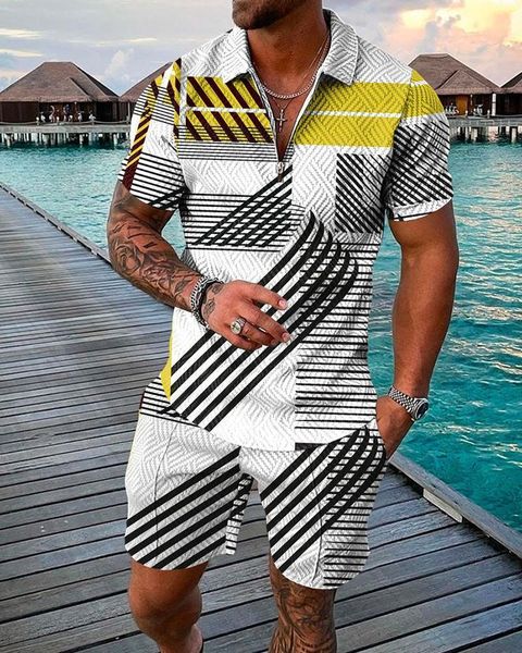 men's tracksuits men's activewear short sleeve zip polo shirt shorts set men's casual streetwear 2 piece summer 230701, Gray
men's tracksuits men's activewear short sleeve zip polo shirt shorts set men's casual streetwear 2 piece summer 230701, Gray