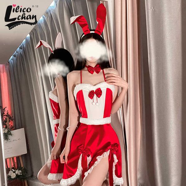 set backless off shoulder women bunny girl plush lolita christmas uniform tempatation patchwork cosplay costumes lace split lingeriehkd23070, Black;white
set backless off shoulder women bunny girl plush lolita christmas uniform tempatation patchwork cosplay costumes lace split lingeriehkd23070, Black;white