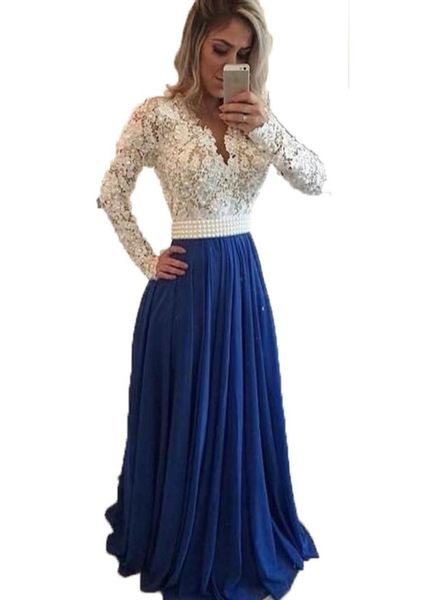 2021 prom dresses long sleeves lace pearl beaded blue evening dresses a line formal party dress long evening pageant gow7054882, Black
2021 prom dresses long sleeves lace pearl beaded blue evening dresses a line formal party dress long evening pageant gow7054882, Black