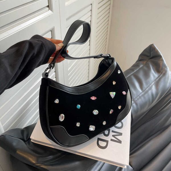 new advanced colorful diamond french underarm bag small fashion spicy girl handheld one shoulder crescent bag
new advanced colorful diamond french underarm bag small fashion spicy girl handheld one shoulder crescent bag