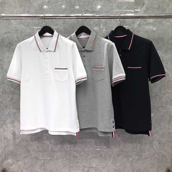 tb thom t-shirts new fashion brand turn down collar cotton polo clothing rwb pocket trim pique lapel sweatshirts, White;black
tb thom t-shirts new fashion brand turn down collar cotton polo clothing rwb pocket trim pique lapel sweatshirts, White;black