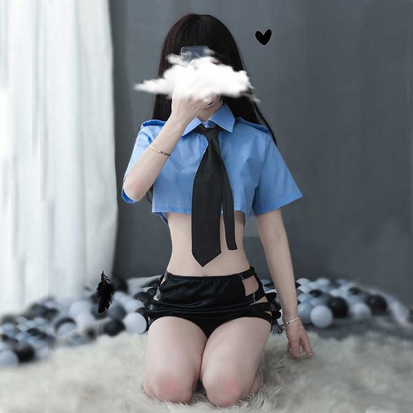 set 4pcs lingerie shirt high waist patent leather bag hip skirt side hollow temptation policewoman uniform cosplay costume newhkd230703, Black;white
set 4pcs lingerie shirt high waist patent leather bag hip skirt side hollow temptation policewoman uniform cosplay costume newhkd230703, Black;white