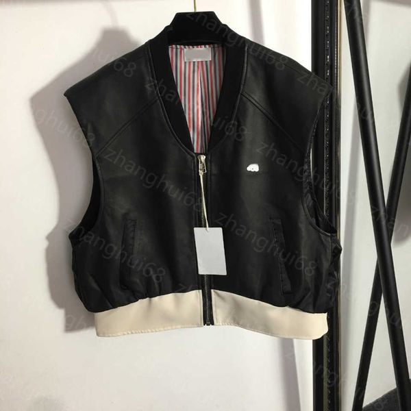23ss womens designer clothing waistcoat casual waistcoats chest logo embroidery 100% imported sheepskin leather vest coat striped print lini, Black;white
23ss womens designer clothing waistcoat casual waistcoats chest logo embroidery 100% imported sheepskin leather vest coat striped print lini, Black;white
