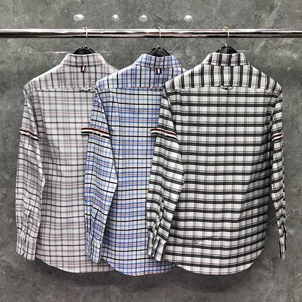 tb thom shirt spring autumn plaid men's shirt fashion brand ribbon armband stripe desgn cotton oxford casual dropshipping shirt wer9, White;black
tb thom shirt spring autumn plaid men's shirt fashion brand ribbon armband stripe desgn cotton oxford casual dropshipping shirt wer9, White;black