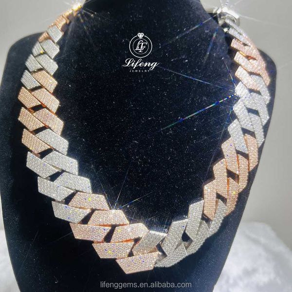 pass diamond test luxury customize moissanite 18mm wide solid silver cuban link chain for mens hip hop necklace
pass diamond test luxury customize moissanite 18mm wide solid silver cuban link chain for mens hip hop necklace