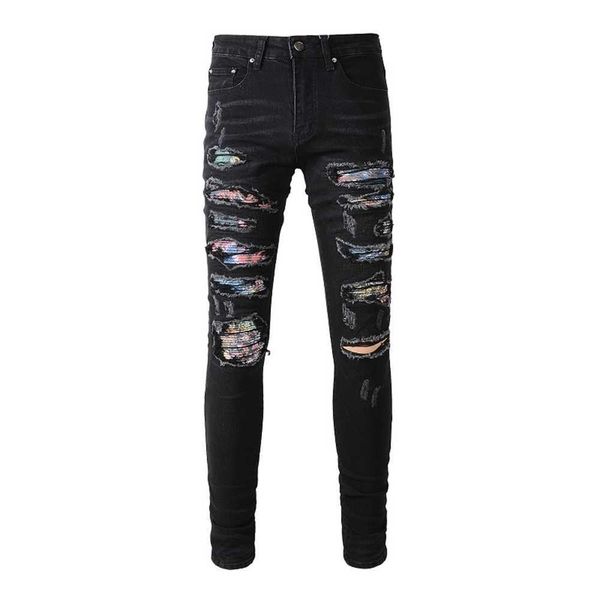 men's designer denim jeans fashion ripped skinny jean mens motorcycle slim fit streetwear trousers high street hip hop distressed destr, White;black
men's designer denim jeans fashion ripped skinny jean mens motorcycle slim fit streetwear trousers high street hip hop distressed destr, White;black