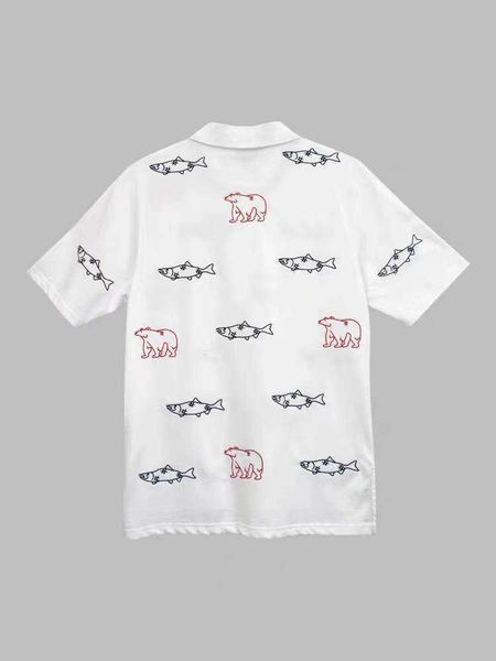 tb thom polo shirt luxury brand cotton animal embroidered men's clothing summer fashion korean design casual oversize t shirt, White;black
tb thom polo shirt luxury brand cotton animal embroidered men's clothing summer fashion korean design casual oversize t shirt, White;black