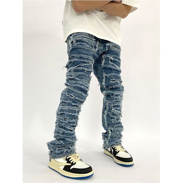 designer mens jeans high street heavy wash cat beard harlan patch jeans for men to make old slim-fit skinny foot man pants, Blue
designer mens jeans high street heavy wash cat beard harlan patch jeans for men to make old slim-fit skinny foot man pants, Blue