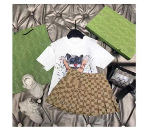 t shirt uxury designer kids veil skirt fashion british fashion brand summer childrens treasures and girls cotton two piece, White
t shirt uxury designer kids veil skirt fashion british fashion brand summer childrens treasures and girls cotton two piece, White