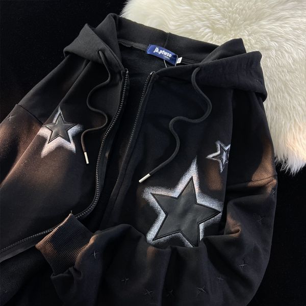 women s two piece pants american high street hiphop stars zipper hoodies female spring autumn section loose chic hong kong flavor brand swea, White
women s two piece pants american high street hiphop stars zipper hoodies female spring autumn section loose chic hong kong flavor brand swea, White