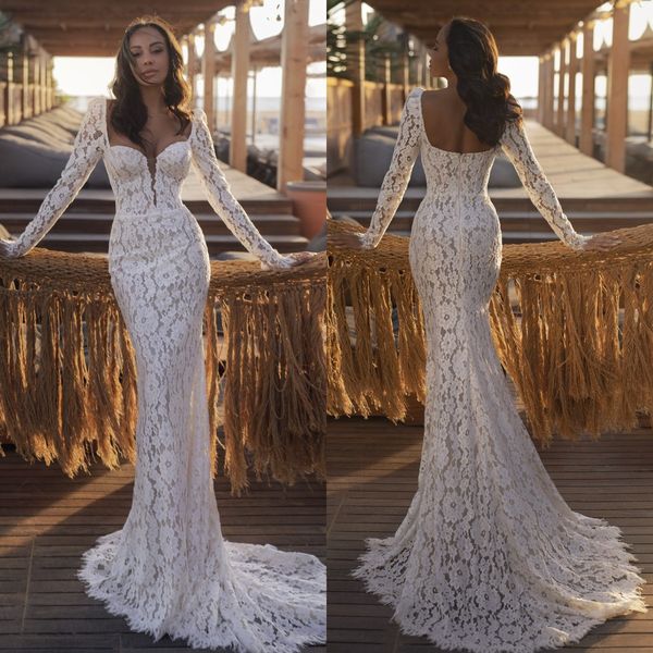elegant mermaid wedding dresses sweetheart long sleeves lace wedding dress sweep train robe de mariee bridal gowns, White
elegant mermaid wedding dresses sweetheart long sleeves lace wedding dress sweep train robe de mariee bridal gowns, White