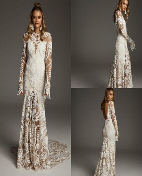 2020 lace mermaid wedding dresses bridal gowns jewel neck appliqued long sleeves backless country wedding dress sweep train robes 2635718, White
2020 lace mermaid wedding dresses bridal gowns jewel neck appliqued long sleeves backless country wedding dress sweep train robes 2635718, White