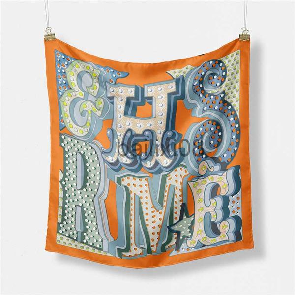 scarves twill silk scarf woman letters painting square scarves wraps bandana small hijab silk foulards tie headband neckerchief 53cm j230703, Blue;gray
scarves twill silk scarf woman letters painting square scarves wraps bandana small hijab silk foulards tie headband neckerchief 53cm j230703, Blue;gray