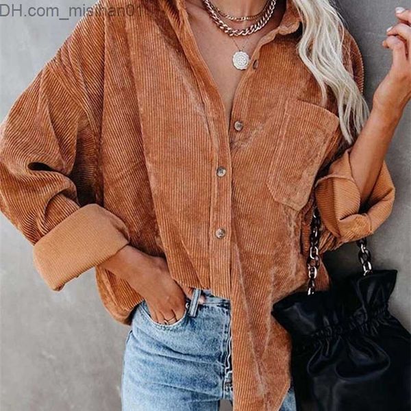 women's jackets women s jackets autumn corduroy woman long shirt button coat fashion overshirt loose female 220929 z230703, Black;brown
women's jackets women s jackets autumn corduroy woman long shirt button coat fashion overshirt loose female 220929 z230703, Black;brown