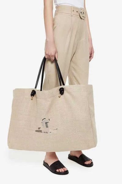 french holiday style versatile and versatile temperament letter printed canvas large capacity tote bag one shoulder large backpack
french holiday style versatile and versatile temperament letter printed canvas large capacity tote bag one shoulder large backpack