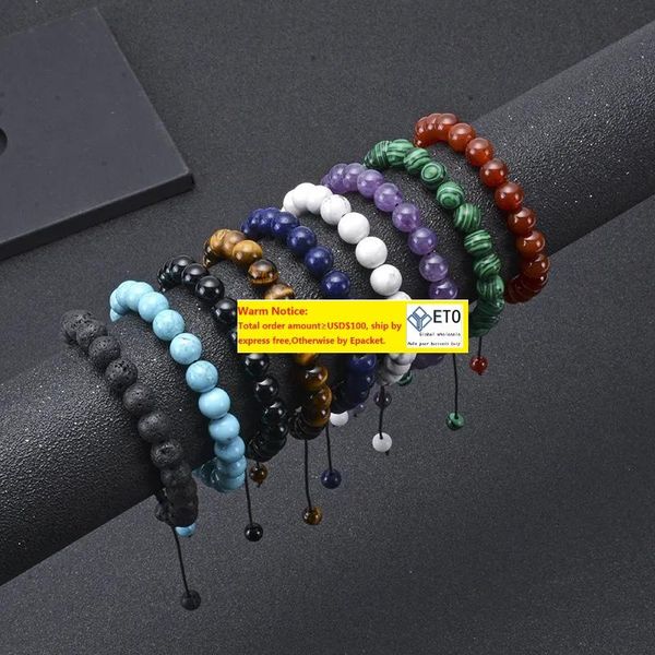 8mm natural stone howlite amethyst tiger eye rose quartz bead bracelet braid adjustable bracelets for women fashion jewelry will and sandy, Black 
8mm natural stone howlite amethyst tiger eye rose quartz bead bracelet braid adjustable bracelets for women fashion jewelry will and sandy, Black