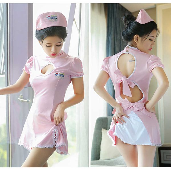 set pink nurse costumes porno women lace uniform lingerie erotic lingerie hollow out bandage cosplay nurse nightdresshkd230703, Black;white
set pink nurse costumes porno women lace uniform lingerie erotic lingerie hollow out bandage cosplay nurse nightdresshkd230703, Black;white