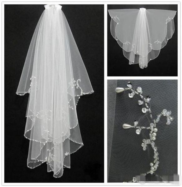 new fashion white ivory 2019 short two layers with comb bridal veils wedding accessories beaded edge crystal fashion8501231, Black
new fashion white ivory 2019 short two layers with comb bridal veils wedding accessories beaded edge crystal fashion8501231, Black