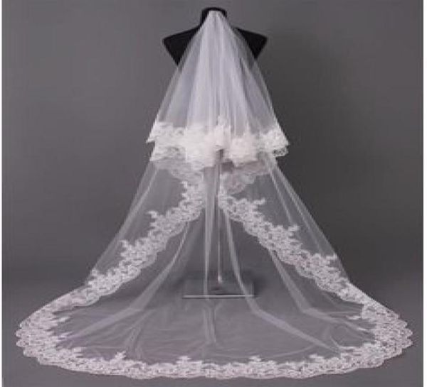 gorgeous 3 meters long lace appliques wedding veils for wedding dresses soft tulle wedding accessories bridal veils new arri4199063, Black
gorgeous 3 meters long lace appliques wedding veils for wedding dresses soft tulle wedding accessories bridal veils new arri4199063, Black