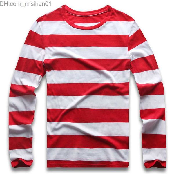 men's tracksuits men s tracksuits red white striped long sleeve t shirts tees for round neck colorful black stripes casual z230703, Gray
men's tracksuits men s tracksuits red white striped long sleeve t shirts tees for round neck colorful black stripes casual z230703, Gray