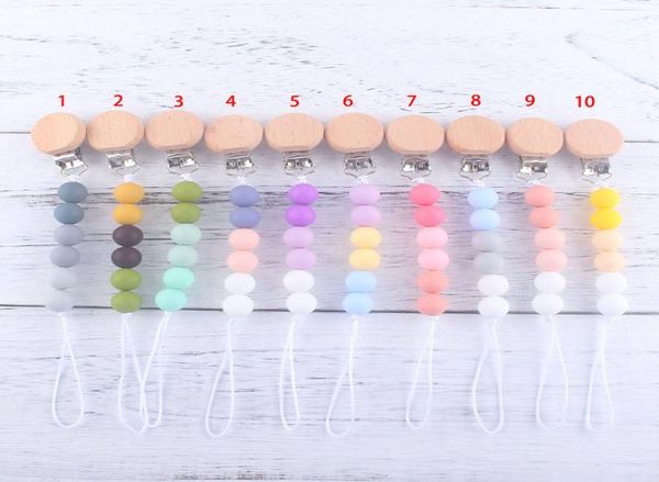 new 2020 silicone bead pacifier holders newborn pacifier chains pacifier wooden clips baby teething nipple holder kids chew toys m9537653
new 2020 silicone bead pacifier holders newborn pacifier chains pacifier wooden clips baby teething nipple holder kids chew toys m9537653