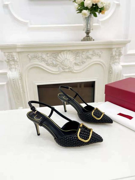 luxury designer dress shoes women's valentinosity high heels new sandals designer fashion formal dress elegant temperament h642, Black
luxury designer dress shoes women's valentinosity high heels new sandals designer fashion formal dress elegant temperament h642, Black